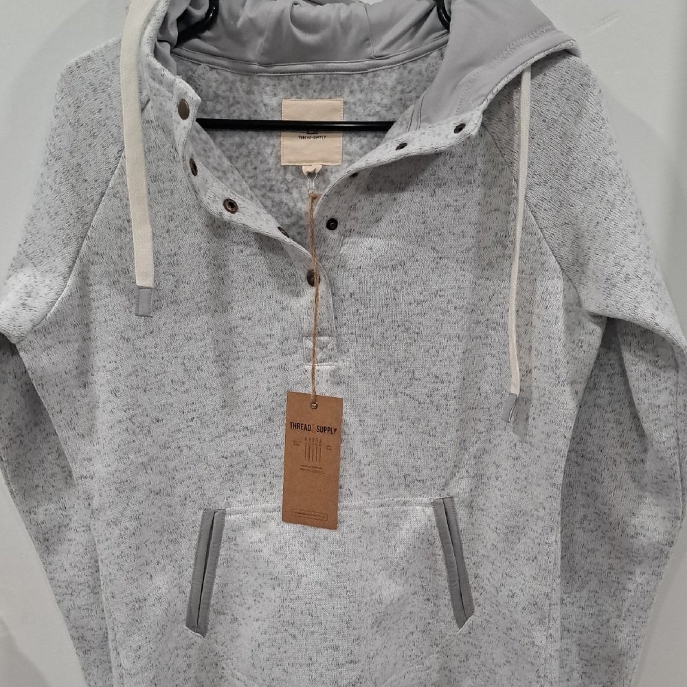 Thread & Supply Heather Gray Pullover Hoodie